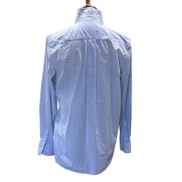 Celine Light Blue Polka Dot Button Down Shirt - Picture 5 of 13